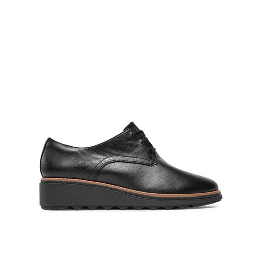 Clarks Oxfordy Sharon Rae 261754164 Czarny ze sklepu MODIVO w kategorii Półbuty damskie - zdjęcie 183689292