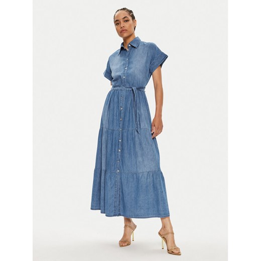 ViCOLO Sukienka jeansowa TB2665 Granatowy Regular Fit Vicolo S MODIVO