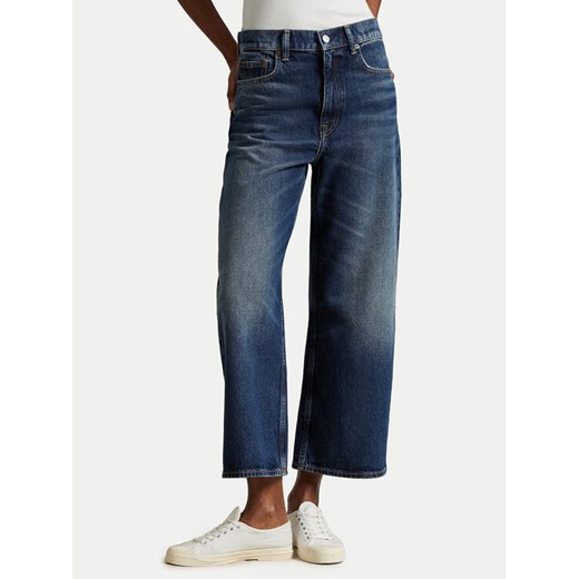 Polo Ralph Lauren Jeansy 211969378001 Granatowy Wide Leg ze sklepu MODIVO w kategorii Jeansy damskie - zdjęcie 183689363