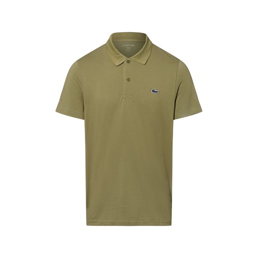 Lacoste Męska koszulka polo Mężczyźni oliwkowy jednolity ze sklepu vangraaf w kategorii T-shirty męskie - zdjęcie 183691544
