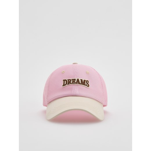 Reserved - Ażurowa czapka z daszkiem - pastelowy róż - id: 064EH-03X - marki Reserved - 183691623 Reserved - Ażurowa czapka z daszkiem - pastelowy róż ze sklepu Reserved w kategorii Czapki dziecięce - zdjęcie 183691623