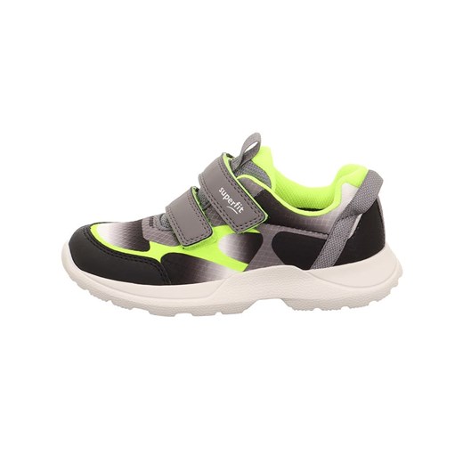 superfit Skórzane sneakersy &quot;Rush&quot; w kolorze czarno-żółto-szarym ze sklepu Limango Polska w kategorii Buty sportowe dziecięce - zdjęcie 183693942