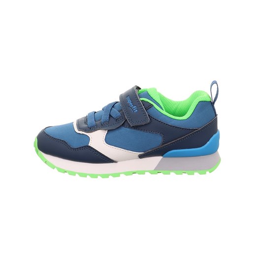 superfit Skórzane sneakersy &quot;Dash&quot; w kolorze niebiesko-biało-zielonym ze sklepu Limango Polska w kategorii Buty sportowe dziecięce - zdjęcie 183694372