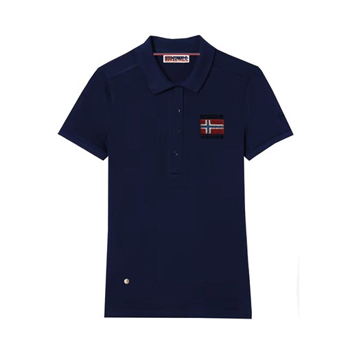Geographical Norway Koszulka polo w kolorze granatowym ze sklepu Limango Polska w kategorii Bluzki damskie - zdjęcie 183694571