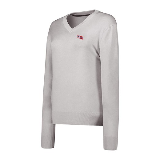 Geographical Norway sweter damski z dekoltem w serek 