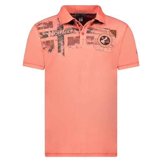 Geographical Norway Koszulka polo &quot;Kimac&quot; w kolorze pomarańczowym ze sklepu Limango Polska w kategorii T-shirty męskie - zdjęcie 183694590
