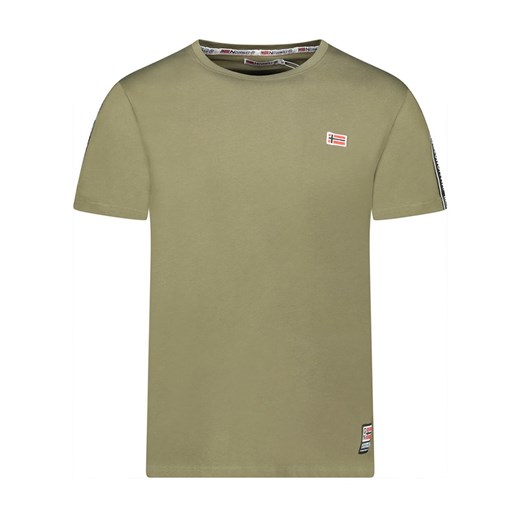 Geographical Norway Koszulka &quot;Javender&quot; w kolorze khaki ze sklepu Limango Polska w kategorii T-shirty męskie - zdjęcie 183694594