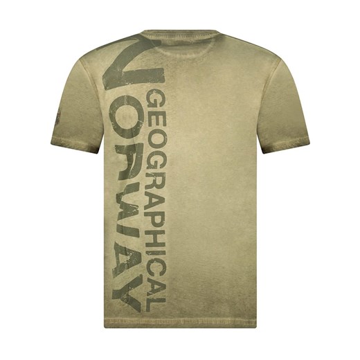 T-shirt męski Geographical Norway z napisami 