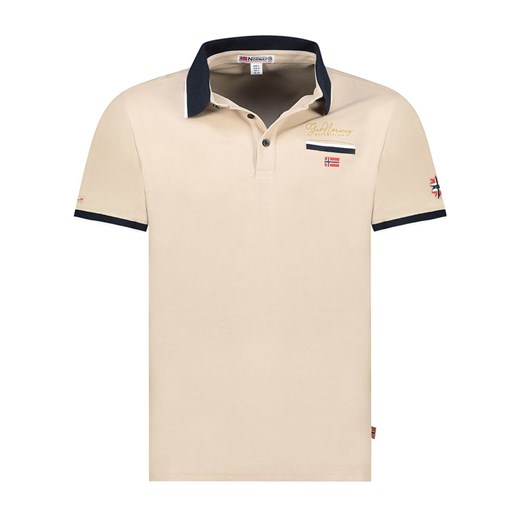 Geographical Norway Koszulka polo &quot;Kara&quot; w kolorze beżowym ze sklepu Limango Polska w kategorii T-shirty męskie - zdjęcie 183694613