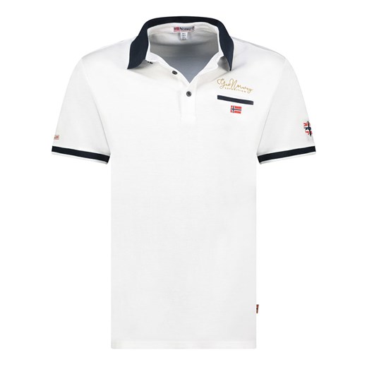 T-shirt męski biały Geographical Norway 
