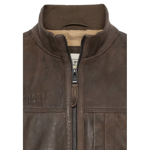 Camel Active Skórzana kurtka w kolorze ciemnobrązowym Camel Active 58 okazja Limango Polska