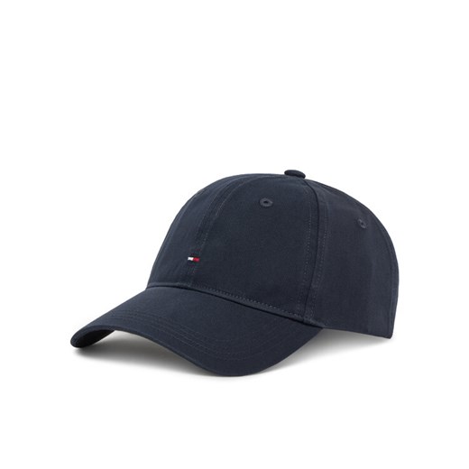 Czapka z daszkiem Tommy Hilfiger Essential Flag Soft Cap AW0AW17632 Granatowy ze sklepu eobuwie.pl w kategorii Czapki z daszkiem damskie - zdjęcie 183699252