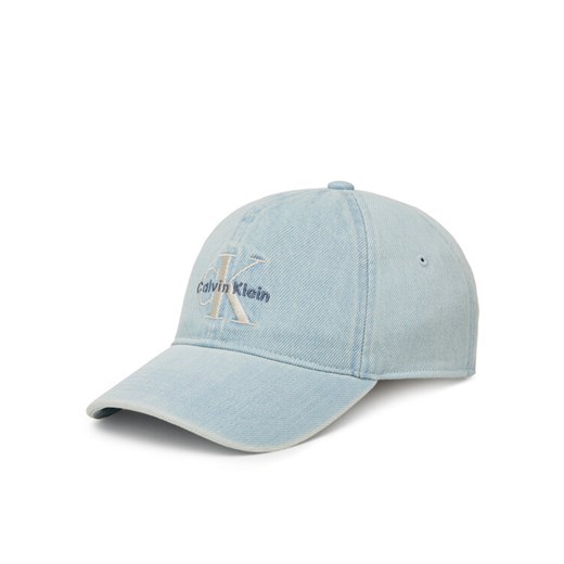 Czapka z daszkiem Calvin Klein Jeans Monologo LV04G5007G Niebieski ze sklepu eobuwie.pl w kategorii Czapki z daszkiem męskie - zdjęcie 183699260