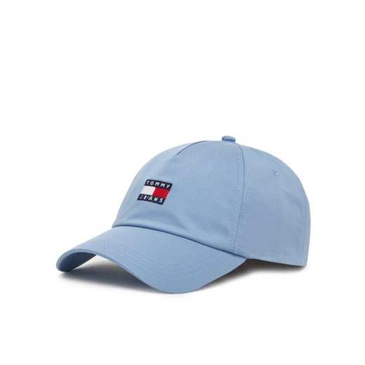 Czapka z daszkiem Tommy Jeans Heritage Core 5 Panel AW0AW16991 Błękitny ze sklepu eobuwie.pl w kategorii Czapki z daszkiem damskie - zdjęcie 183699274