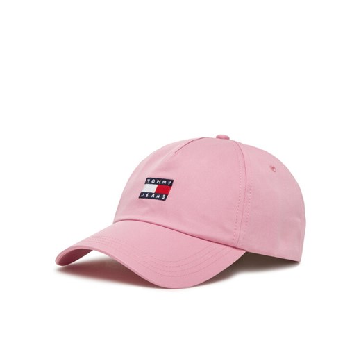 Czapka z daszkiem Tommy Jeans Heritage Core 5 Panel AW0AW16991 Brązowy ze sklepu eobuwie.pl w kategorii Czapki z daszkiem damskie - zdjęcie 183699283