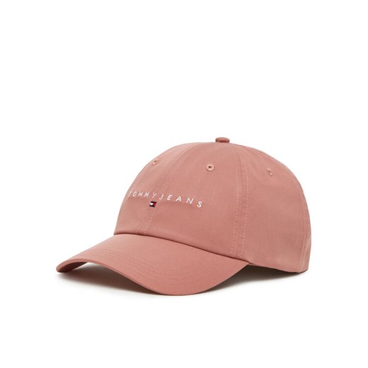Czapka z daszkiem Tommy Jeans Linear Logo 6 Panel AW0AW16868 Różowy ze sklepu eobuwie.pl w kategorii Czapki z daszkiem damskie - zdjęcie 183699290