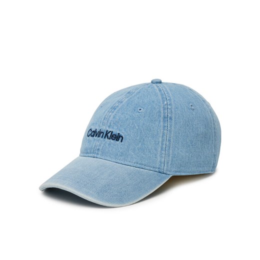 Czapka z daszkiem Calvin Klein Small Monogram LV04K5065G Niebieski ze sklepu eobuwie.pl w kategorii Czapki z daszkiem damskie - zdjęcie 183699322