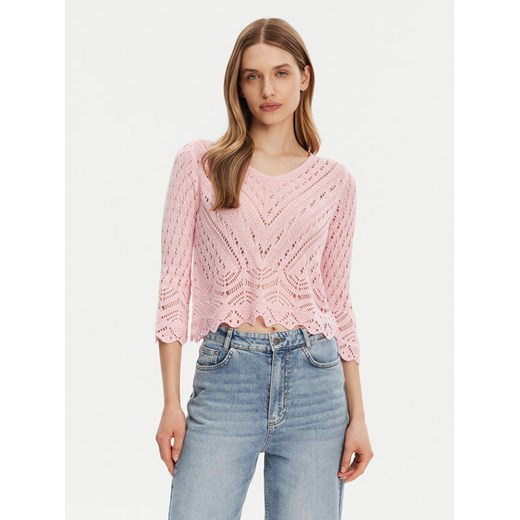 JDY Sweter New Sun 15212788 Różowy Regular Fit ze sklepu MODIVO w kategorii Swetry damskie - zdjęcie 183701143