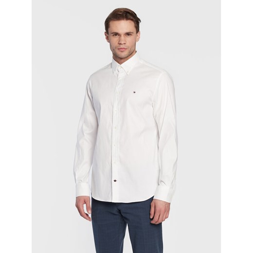 Tommy Hilfiger Koszula MW0MW29969 Biały Regular Fit ze sklepu MODIVO w kategorii Koszule męskie - zdjęcie 183701153