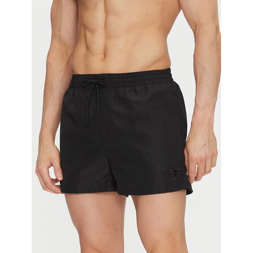 Guess Szorty kąpielowe F4GT00 WG282 Czarny Regular Fit ze sklepu MODIVO w kategorii Kąpielówki - zdjęcie 183701234