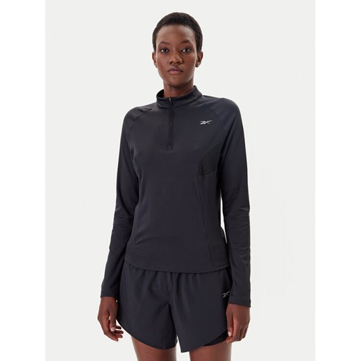 Reebok Koszulka techniczna Running 100075413 Czarny Regular Fit ze sklepu MODIVO w kategorii Bluzki damskie - zdjęcie 183701243