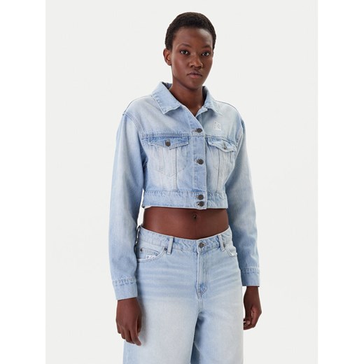 Karl Kani Kurtka jeansowa PD00005493 Niebieski Regular Fit ze sklepu MODIVO w kategorii Kurtki damskie - zdjęcie 183701253