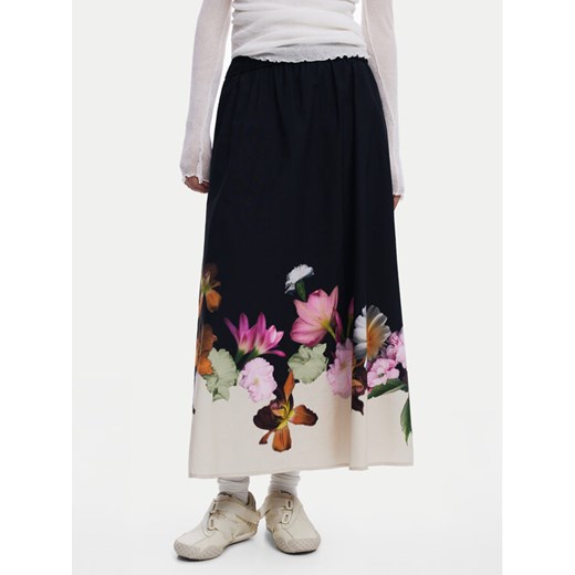 Desigual Spódnica trapezowa Lindo 25SWFW18 Czarny Regular Fit ze sklepu MODIVO w kategorii Spódnice - zdjęcie 183701273