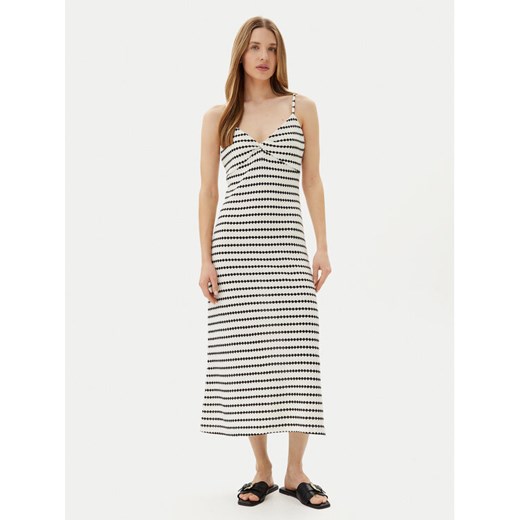 ONLY Sukienka letnia Eva 15346296 Écru Regular Fit ze sklepu MODIVO w kategorii Sukienki - zdjęcie 183701352