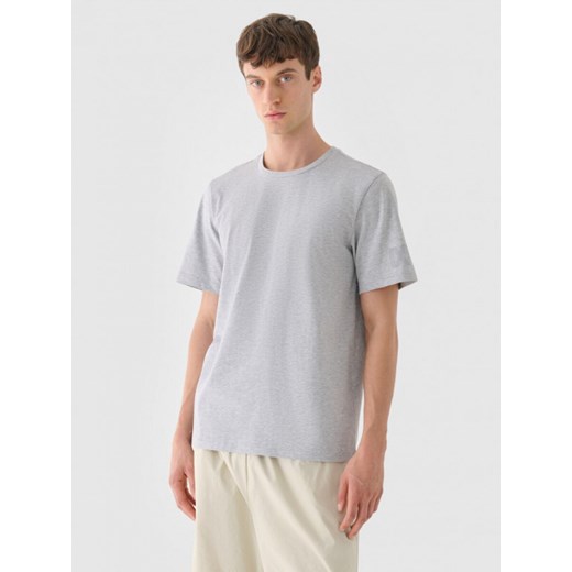 Męski t-shirt basic Outhorn OTHWAW24TTSHM2438 - szary ze sklepu Sportstylestory.com w kategorii T-shirty męskie - zdjęcie 183703482