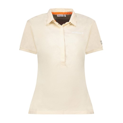 Geographical Norway Koszulka polo w kolorze beżowym ze sklepu Limango Polska w kategorii Bluzki damskie - zdjęcie 183704111