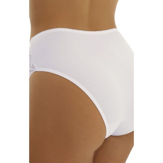 Białe figi damskie z wysokim stanem Selma, Kolor biały, Rozmiar 2XL, EMILI ze sklepu Intymna w kategorii Majtki damskie - zdjęcie 183704491