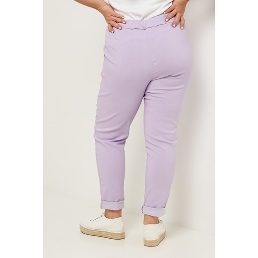 Curvy Lady Spodnie w kolorze fioletowym Curvy Lady 44/46 okazyjna cena Limango Polska