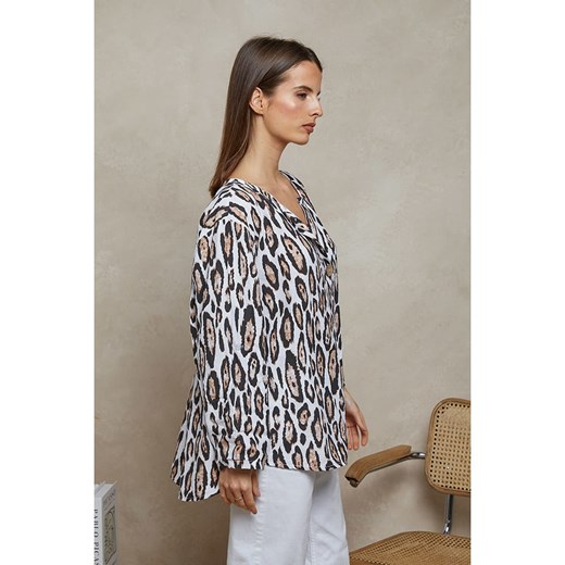 Plume Bluzka &quot;Chaline&quot; w kolorze biało-czarnym Plume M Limango Polska okazyjna cena