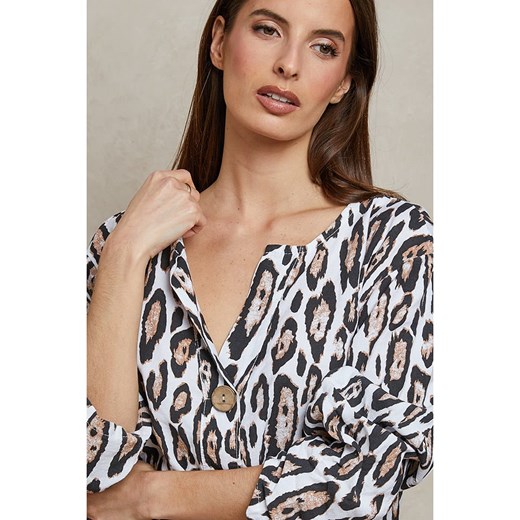 Plume Bluzka &quot;Chaline&quot; w kolorze biało-czarnym Plume S wyprzedaż Limango Polska