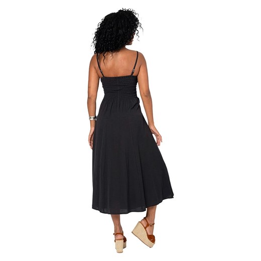 Sukienka Aller Simplement bawełniana z dekoltem w serek na ramiączkach 