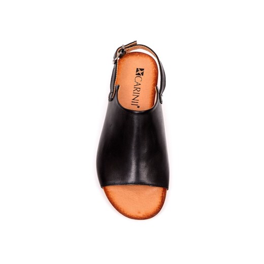Sandały Carinii B3150 classic nero aligoo pomaranczowy skóra