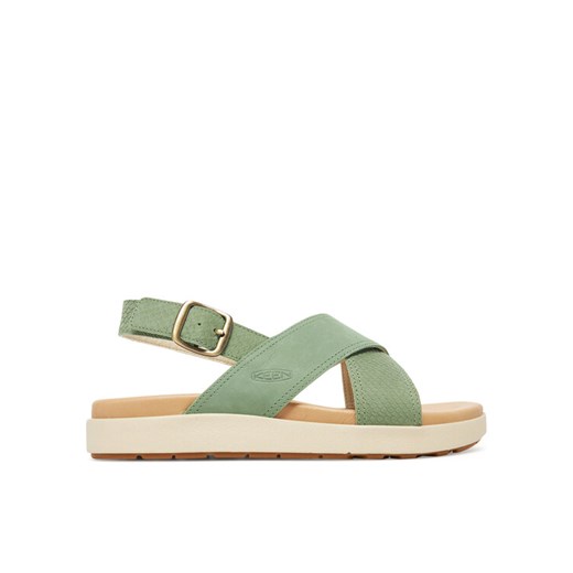 Sandały Keen Elle Luxe Cross Strap 1030525 Zielony ze sklepu eobuwie.pl w kategorii Sandały damskie - zdjęcie 183704852