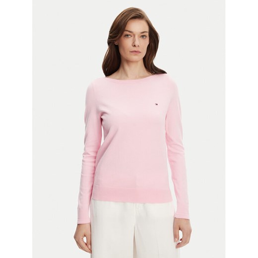 Tommy Hilfiger Sweter WW0WW40099 Różowy Regular Fit ze sklepu MODIVO w kategorii Swetry damskie - zdjęcie 183706221