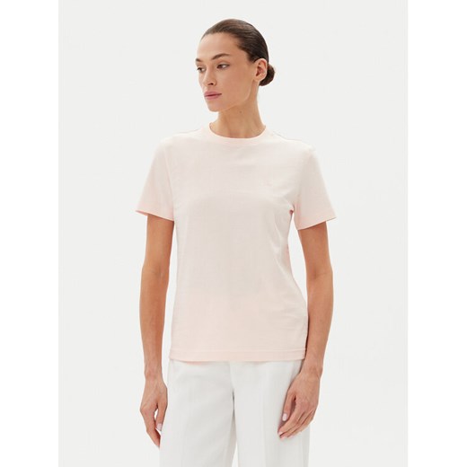 Calvin Klein Jeans T-Shirt LV047B224G Różowy Regular Fit ze sklepu MODIVO w kategorii Bluzki damskie - zdjęcie 183706240