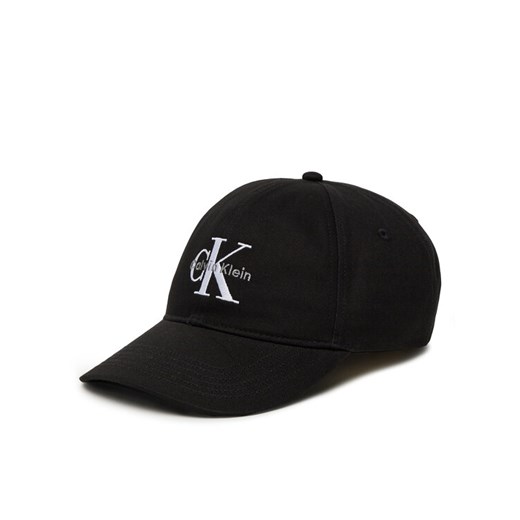 Calvin Klein Jeans Czapka z daszkiem Monologo LV04K5026G Czarny ze sklepu MODIVO w kategorii Czapki z daszkiem damskie - zdjęcie 183706254