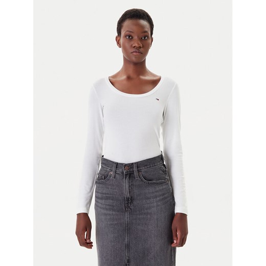 Tommy Jeans Bluzka DW0DW20921 Biały Regular Fit ze sklepu MODIVO w kategorii Bluzki damskie - zdjęcie 183706262
