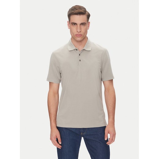 Calvin Klein Polo LV04LB220G Beżowy Regular Fit ze sklepu MODIVO w kategorii T-shirty męskie - zdjęcie 183706283