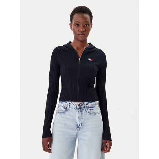 Tommy Jeans Kardigan DW0DW20974 Czarny Slim Fit ze sklepu MODIVO w kategorii Swetry damskie - zdjęcie 183706343