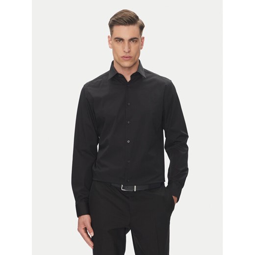 Calvin Klein Koszula Essential LV019EU001 Czarny Regular Fit ze sklepu MODIVO w kategorii Koszule męskie - zdjęcie 183706351