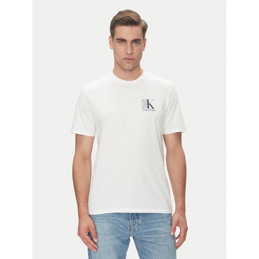 Calvin Klein T-Shirt LV04RC853G Biały Regular Fit ze sklepu MODIVO w kategorii T-shirty męskie - zdjęcie 183706354