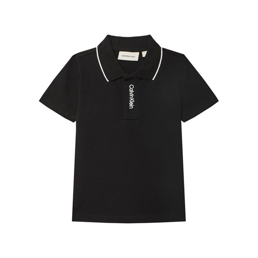 Calvin Klein Jeans Polo Embro Logo IB0IB02542 M Czarny Regular Fit ze sklepu MODIVO w kategorii T-shirty chłopięce - zdjęcie 183706373