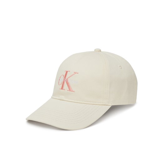 Calvin Klein Jeans Czapka z daszkiem Monologo LV04K5026G Żółty ze sklepu MODIVO w kategorii Czapki z daszkiem damskie - zdjęcie 183706434