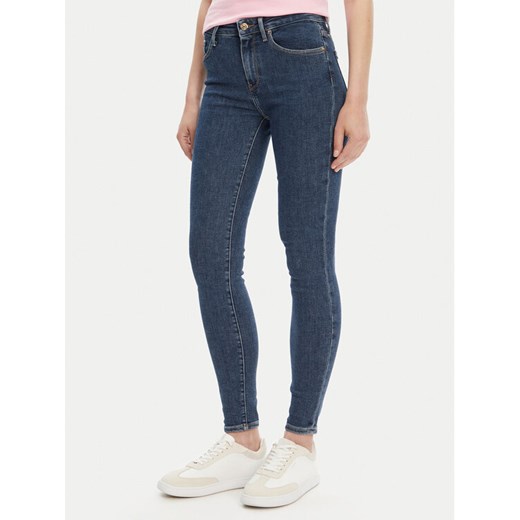 Tommy Hilfiger Jeansy Como WW0WW45673 Granatowy Skinny Fit ze sklepu MODIVO w kategorii Jeansy damskie - zdjęcie 183706472