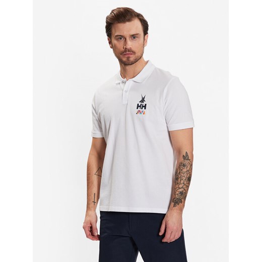 Helly Hansen Polo Koster 34299 Biały Regular Fit ze sklepu MODIVO w kategorii T-shirty męskie - zdjęcie 183706581