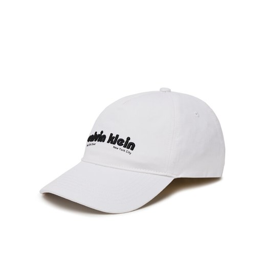 Calvin Klein Jeans Czapka z daszkiem Small Monogram LV04G5061G Biały ze sklepu MODIVO w kategorii Czapki z daszkiem męskie - zdjęcie 183706653